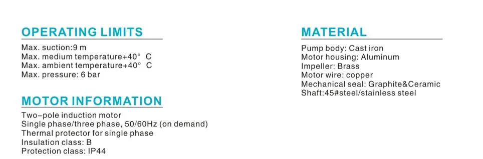 Qb Series Peripheral Pump, Vortex Pump, Garden Pump, Surface Pump